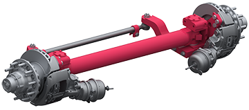 forced steer heavy duty axle