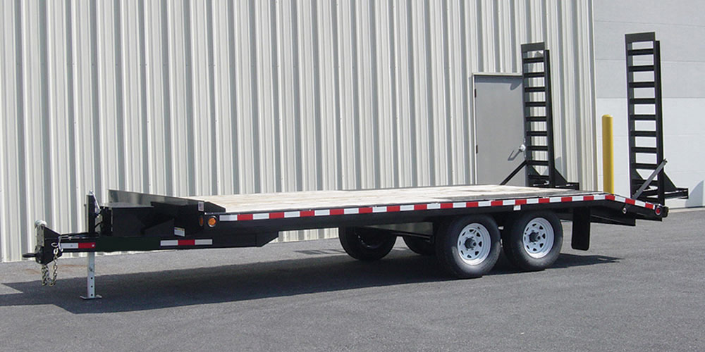light duty equipment trailer with spring axle