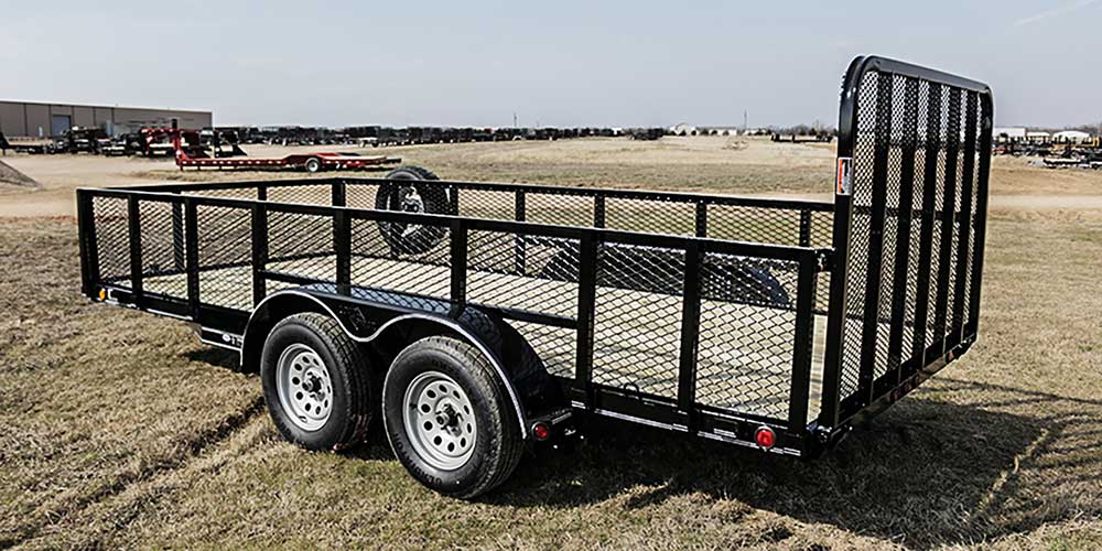light duty cargo trailer with spring axles